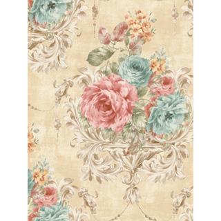 Seabrook Designs NF50007 Nefeli Acrylic Coated Traditional/Classic Wallpaper
